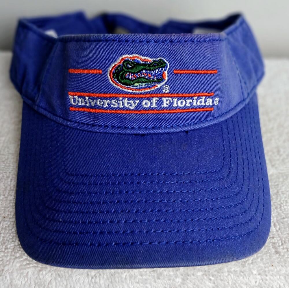 Vintage University of Florida Gators Visor Adjustable Strapback NCAA Spellout